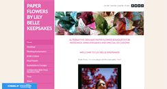 Desktop Screenshot of lilybellekeepsakes.com